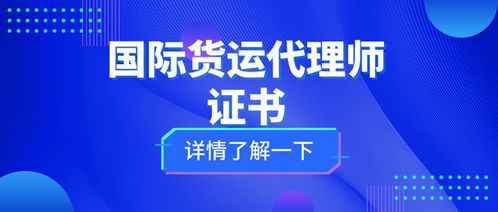 國際貨運代理師證 考試難度、核心職責與證書價值全解析